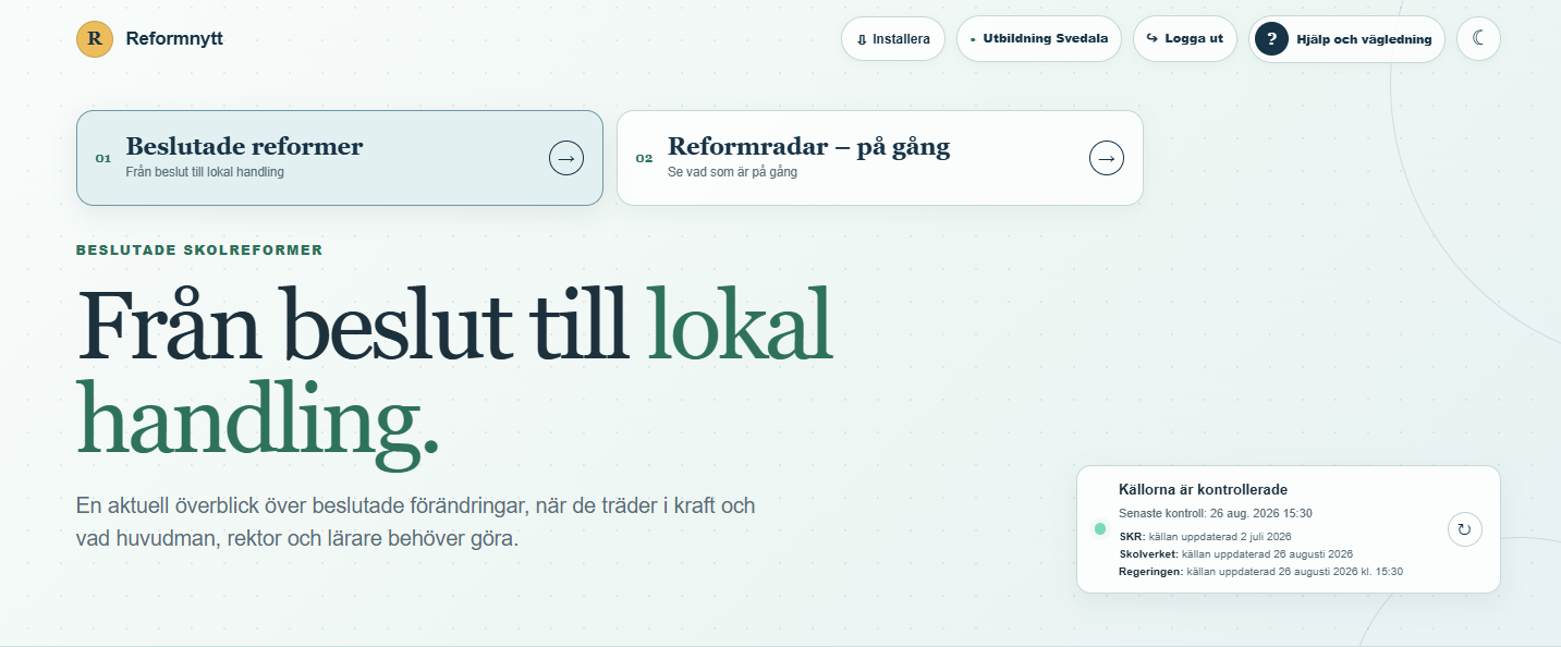 Reformnytt